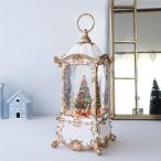 クリスマス ツリー リキッド ホワイト ランタン ツリー 置物 オブジェ 曲：クリスマスキャロル８曲メドレー