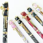 プチギフト 退職 スワロフスキー ボールペン プレゼント 女性 キラキラペン 猫柄