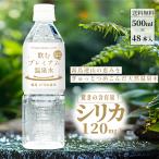 シリカ水 500ml 48本 ミネラルウォーター 温泉水 飲むプレミアム温泉水 霧島 日当山温泉 2箱 天然水 水