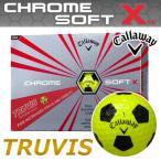 Callaway [キャロウェイ] CHROME SOFT X TRUVIS [クロム ソフト エックス トゥルービス] ボール 【イエロー/ブラック】 (1ダース：12球)