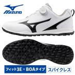 ミズノ ジーエムスタイル ボア ゴルフ シューズ メンズ 51GM2553 02 ホワイト×ブラックカモ 3E相当 スパイクレス BOA 防水 軽量 即納 2025年モデル MIZUNO