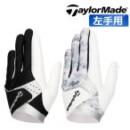  TaylorMade Smart Cross 2.0 перчатка левый рука для мужской UN148 черный × белый утка × белый Golf перчатки 2024 год модели TaylorMade