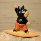 置物 置き物 オブジェ オーナメント 飾り アニマル アジアン雑貨 バリ ♪波乗リネコサン(黒)♪ アジアンインテリア インテリア雑貨 デザイン雑貨