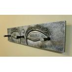  стена украшение стена поверхность оборудование орнамент wall декоративный элемент произведение искусства Asian смешанные товары шероховатость!bda relief вешалка ( серебряный )! модный этнический Asian интерьер интерьер смешанные товары 