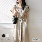 ワンピース レディース 40代 キレイめ 膝丈ワンピース 春夏新作 半袖ワンピース Vネックワンピース Aライン ゆったり オシャレ通勤 結婚式 着痩せ  50代