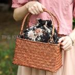 かごバッグ レディース ショルダーバッグ 斜めがけ　麦わらバッグ ピクニック 手提げ 海 ビーチ 夏バッグ 麦わらバッグ 軽量 かわいい 草編みバッグ