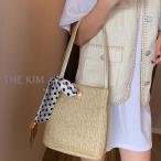 かごバッグ レディース ショルダーバッグ 斜めがけ　麦わらバッグ ピクニック 海 ビーチ  ストリート 夏バッグ 麦わらバッグ 軽量 かわいい 草編みバッグ