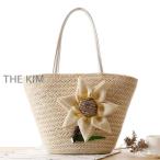 かごバッグ レディース トートバッグ 麦わらバッグ ピクニック 海 ビーチ 合わせやすい 夏バッグ 麦わらバッグ 軽量 かわいい 草編みバッグ　オシャレ