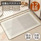 珪藻土バスマット 大判  風呂 足ふきマット 速乾 足拭きマット キッチンマット 珪藻土 滑り止め 浴室 洗面所 吸水 速乾 抗菌 滑り止め 北欧 脱衣所 吸水 ソフト