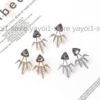 Yahoo! Yahoo!ショッピング(ヤフー ショッピング)ピアス バックキャッチピアス ラインストーン 三角 スタッズ キラキラ アクセサリー レディース 女性 おしゃれ プレゼント