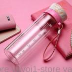  шкала . есть стекло бутылка фляжка 2 -слойный слой жаростойкий чайная чашка автомобильный вода бутылка 350ml чайное ситечко модный спорт бутылка легкий розовый лиловый голубой 