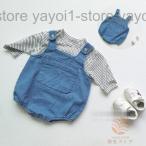 ベビー服 デニムサロペット赤ちゃんカバーオールロンパース春服 新作女の子 男の子韓国子供服 新生児用カジュアル可愛いお出かけ おしゃれ セットアップ可能