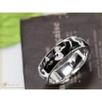 エナメルナンバー 黒（白）エナメルに弾むナンバー（数字）K18WGリング 指輪（各地金素材対応可能）受注品