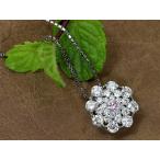 ピンクダイヤモンド ダイヤモンド取り巻き PTプチネックレス FANCY LIGHT PINK 0.051ct I１ プラチナネック PT900/PT850 1点もの