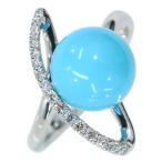 ターコイズ9.4ミリ位ダイヤモンド...