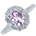 クンツァイト1.63カラットダイヤ...