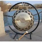  bronze производства Wind гонг 40cm резчик подставка имеется ручная работа звук терапевтические .. для звук . замена Lotus wind gong