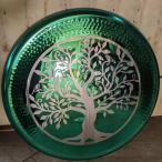 зеленый tree *ob* жизнь коричневый u гонг ~ звук .. музыкальные инструменты сплав производства высота колебание звук . для .. оборудование орнамент Travel Gong 60cm