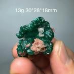 クリスタル ディオプテーズ鉱物標本 緑色の結晶塊 クリスタル混じり 天然石 インテリア 集品用 No.6
