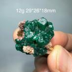 クリスタル ディオプテーズ鉱物標本 緑色の結晶塊 クリスタル混じり 天然石 インテリア 集品用 No.7