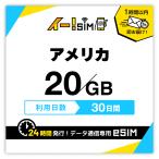アメリカ eSIM SIM SIMカード 30日間 20GB データ通信 プリペイドSIM イー!SIM