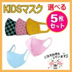 マスク キッズマスク 接触冷感 子供用 5枚セット 洗える フェイスマスク 小学校 おしゃれ 男女兼用 マスク 無くなり次第終了 ヘアアクセサリープレゼント