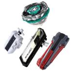 4種セット ベイブレード X  CX-10 ウルフハントF0-60DB + BX-41 ラバーカスタムG ガンメタVer. + BX-28 ストリングランチャー ホワイト Ver.＋ BX-09