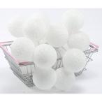 20コットンボールフェアリーライト3メートルストリングライトウェディングG_Uタイプ