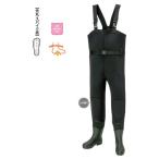 阪神素地　胴付長靴スパイク底(先丸)[ファイバーシャンク入り・ひざパット付]　ブラック　28?