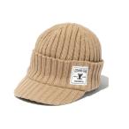 シマノ　CA-054X ツバ付キニットキャップ ベージュ フリー【釣り　防寒帽子　防寒キャップ】