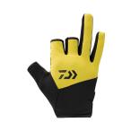  Daiwa Daiwa DG-8922W. способ перчатка 3шт.@ cut желтый XL[ ограниченное количество специальная цена ][ осень-зима предмет одежда большой ликвидация ] рыбалка 