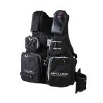 オレンジブルー　MZLJ-831 mazume タイドマニアライフジャケット ブラック×ホワイト F