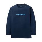 シマノ　SH-022Z ドライロゴTシャツ ロングスリーブ 3XL ネイビー