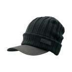 シマノ　CA-065S ブレスハイパー+℃フリースニットキャップ(つば付) ブラック F / 防寒キャップ 防寒帽子 吸湿発熱