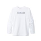  Shimano Shimano SH-011V хлопок Logo длинный рукав S белый [ ограниченное количество специальная цена ][ осень-зима предмет одежда большой ликвидация ] рыбалка 