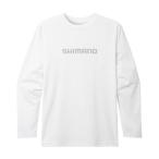  Shimano SH-011V хлопок Logo длинный рукав S Neo белый [ ограниченное количество специальная цена ][ осень-зима предмет одежда большой ликвидация ]