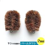 亀の子たわし パームタワシ 2個入 ｜ タワシ 束子 天然 ヤシの実 キッチン 洗浄 清掃 台所 掃除 洗い 汚れ落とし まな板 ザル 野菜