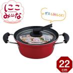 IH対応 両手鍋 にこみーな 22cm RB-1696 