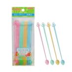 カラーマドラー 13cm 4色アソート 20本入 BT-CM ｜ 使い捨て食器 行楽 催し 飲食店 オフィス 会議 行楽 イベント パーティー