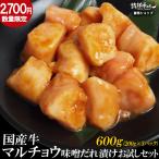 ショッピングバーベキュー 数量限定セール 国産牛マルチョウ 味噌だれ漬け お試しセット 600g 丸腸 焼肉 焼肉セット バーベキューセット BBQセット 肉 小分け 食品 にく