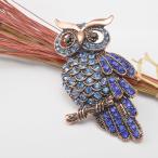 送料無料お買い得ブローチフクロウ水...