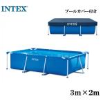 [ бассейн с покрытием ]INTEX рама бассейн 3m×2m Family бассейн 300×200cm большой бассейн очень большой бассейн домашний бассейн 28038