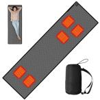 寝袋用発熱パッド 電熱マット 5つヒーター内蔵 1分で速熱 人体工学設計 3段階温度調整 USB給電 抗菌防臭 アウトドア 保温防寒 キャンプ