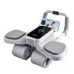 ショッピング腹筋ローラー MERACH (メリック) 腹筋ローラー 4輪 LCDディスプレイ 自動スプリングバック スマートブレーキ type-c充電 スマホスタンド付き 膝マ