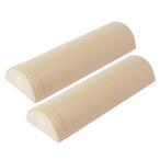 ショッピングストレッチポール [Ms. RAJA] ハーフカット ヨガポール 50cm PUレザー カバー ストレッチ用 ハーフ ポール