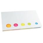5色付箋メモ（白） 販促 ノベルティ 記念品 ばらまき 粗品 景品
