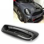 【並行輸入品】カーボンフロントエンジンフードスクープ 排気口 ボンネット インテークカバー ミニクーパー r56 r55 r57 r58 r59 2007-2014