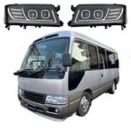 ショッピングコースター 【並行輸入品】12V 1個 トヨタ コースター 2007-2016年式対応 LEDオートヘッドライトアセンブリ アップグレード ダイナミックDRL+デュアルレンズ