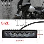 【並行輸入品】 ハーレー オートバイ Led ライトバーフォグランプ ワークライト dr 補助6