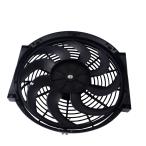 14インチ 汎用 12v80w スリムリバーシブル 電気ラジエーター 自動ファン プッシュプル 取り付けキットタイプ s14 